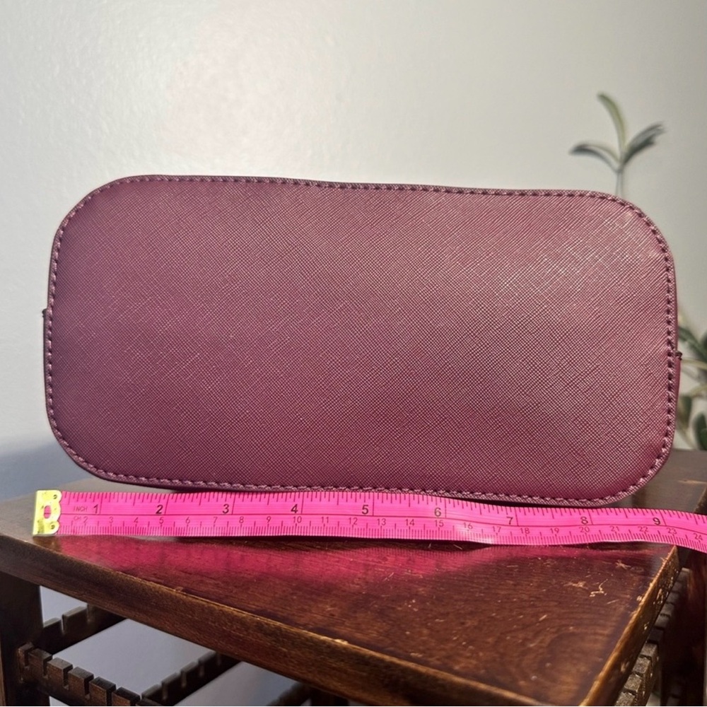 Trina Turk Plum Satchel with Colorful Wallet - Picture 6 of 6